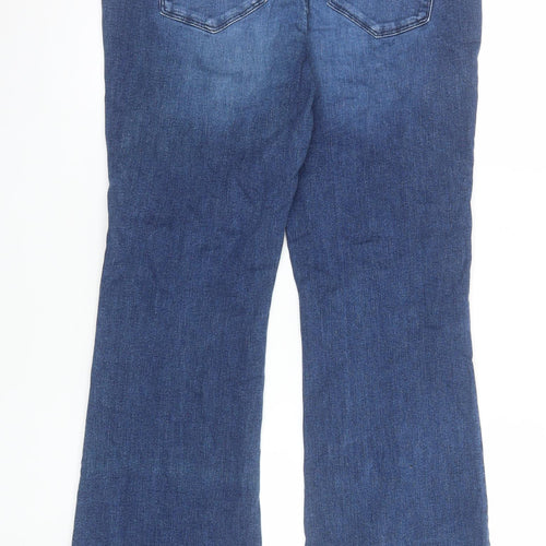 Garcia Jeans Womens Blue High Waist Flared Jeans W32 L32