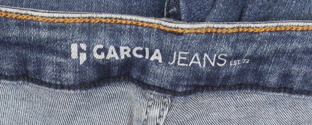 Garcia Jeans Womens Blue High Waist Flared Jeans W32 L32