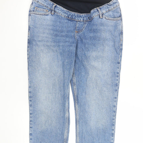 New Look Womens Blue Maternity Size 10 Ankle Jeans