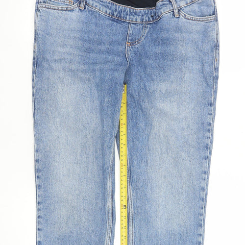New Look Womens Blue Maternity Size 10 Ankle Jeans