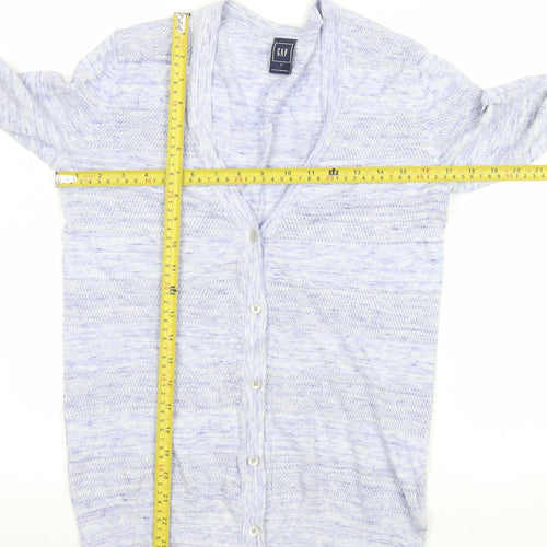 GAP Women’s Blue Lightweight V-Neck Cotton Cardigan Size S