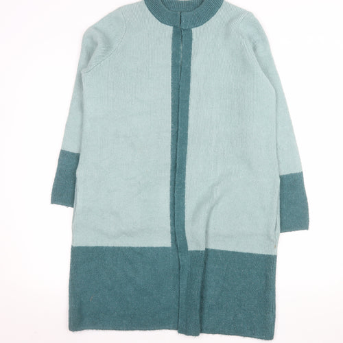 Cotton Traders Women's Green Size 10 Long Knit Cardigan