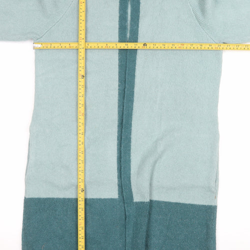 Cotton Traders Women's Green Size 10 Long Knit Cardigan