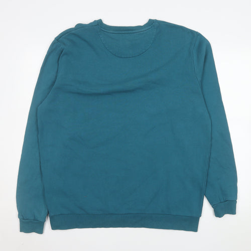 Lyle & Scott Men's Blue XL Pullover Sweatshirt Crew Neck Cotton