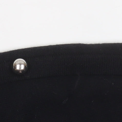 French Connection Women's Black Studded Long Sleeve Jumper Size L