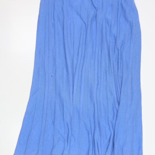Cotswold Collections Women Blue Midi Pleated Knit Skirt 3XL
