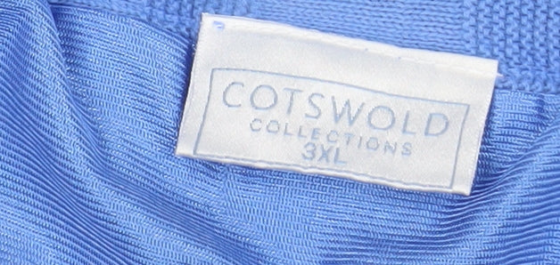 Cotswold Collections Women Blue Midi Pleated Knit Skirt 3XL