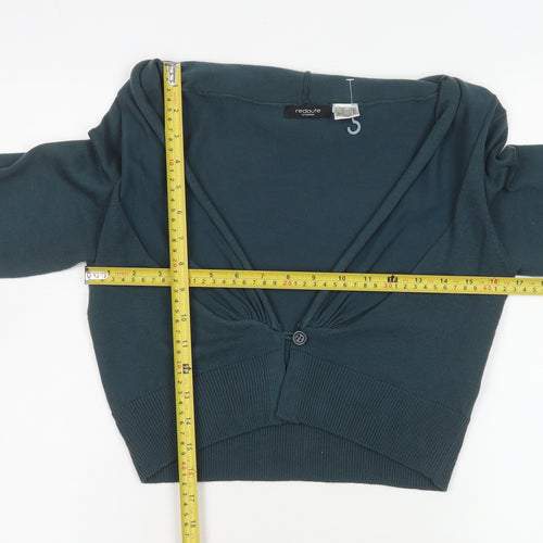 Redoute Création Women's Green V-Neck Cardigan Size 10/12
