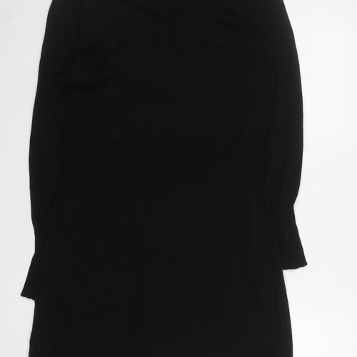 Marks and Spencer Per Una Black Knit Sequin Bodycon Dress Size 16