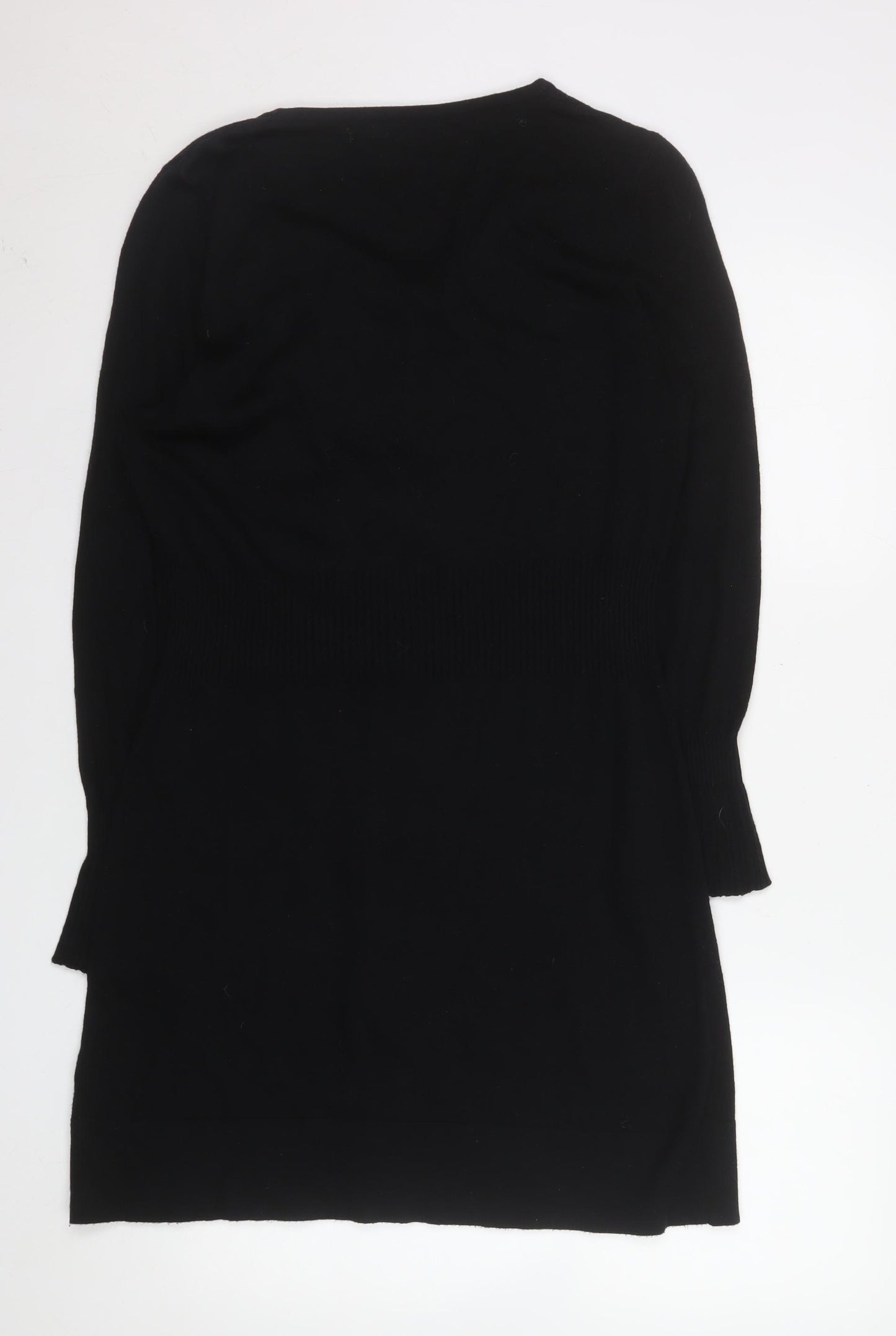 Marks and Spencer Per Una Black Knit Sequin Bodycon Dress Size 16