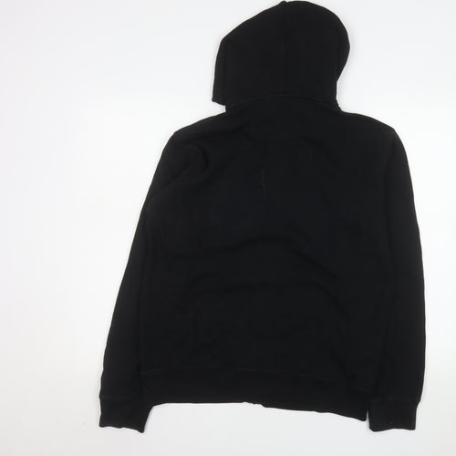 Uniqlo Men Black M Hooded Full Zip Basic Jacket