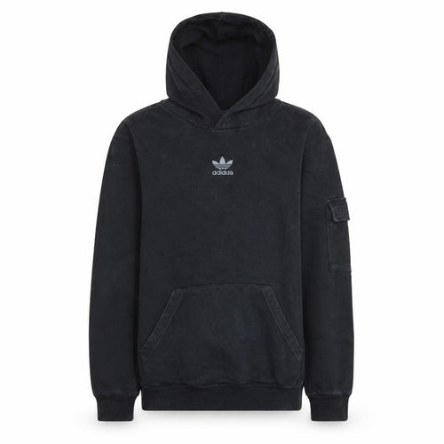 Adidas Boys Black Pullover Fleece Hoodie 13-14 Years Regular Fit