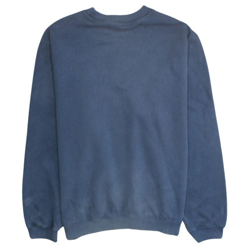 Nike Athletic Men's Blue Crew Neck Sweatshirt M Cotton Fleece