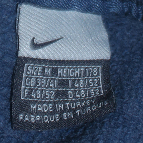 Nike Athletic Men's Blue Crew Neck Sweatshirt M Cotton Fleece