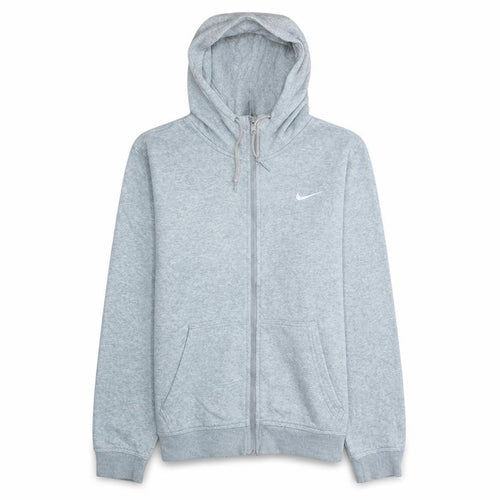 Nike Men's Grey Full Zip Fleece Hoodie S Regular Fit