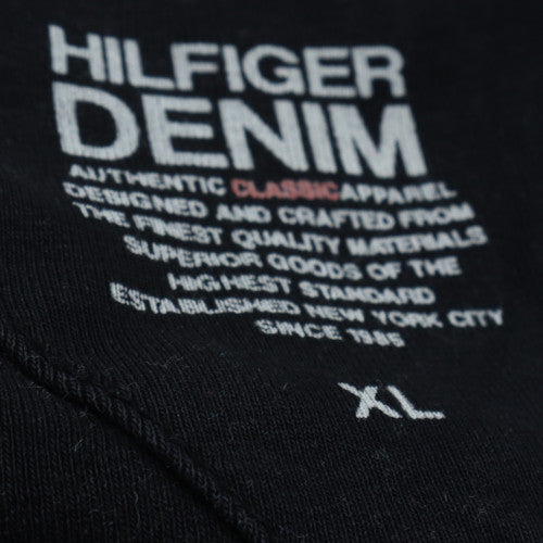 Tommy Hilfiger Men's Black V-Neck Cotton T-Shirt XL