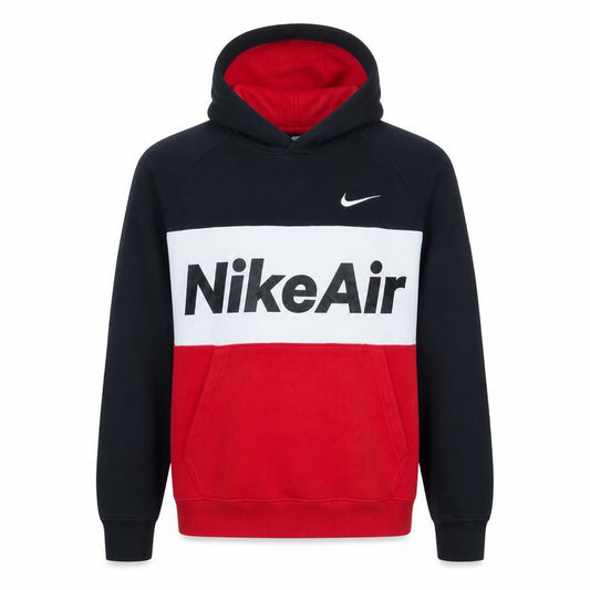 Front view of Nike Air Men's Multicoloured Pullover Hoodie S Regular Fit