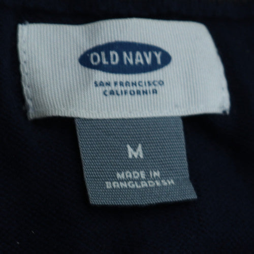 Old Navy Men's Blue Cotton V-Neck Pullover Jumper Size M