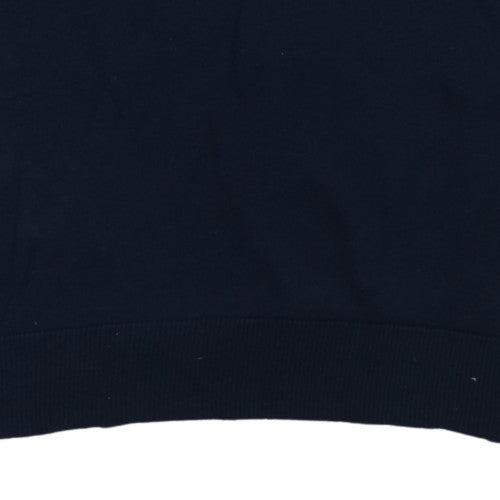 Old Navy Men's Blue Cotton V-Neck Pullover Jumper Size M