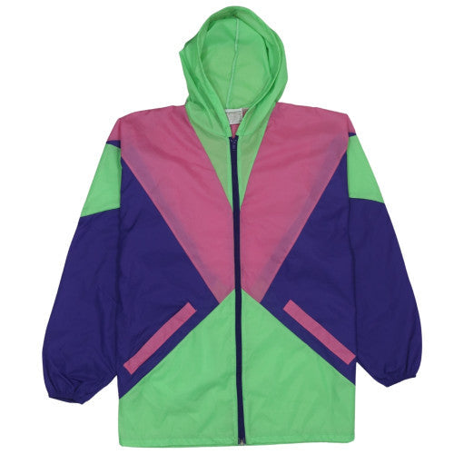 Passworld Womens Multicoloured L Windbreaker Hooded Jacket