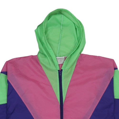Passworld Womens Multicoloured L Windbreaker Hooded Jacket
