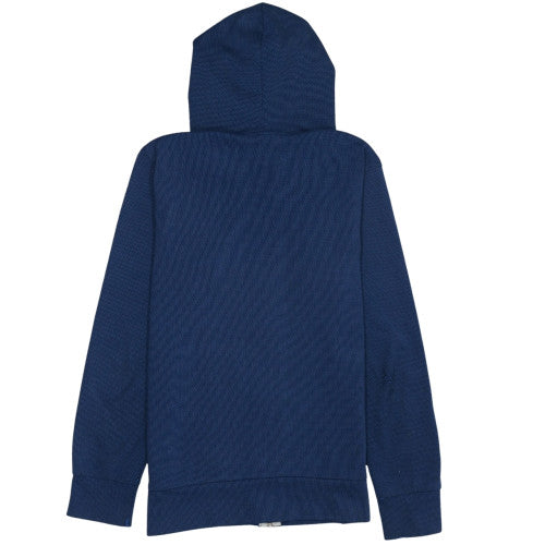 Nike Men Blue Full Zip Hoodie S Lightweight Knit Sweatshirt