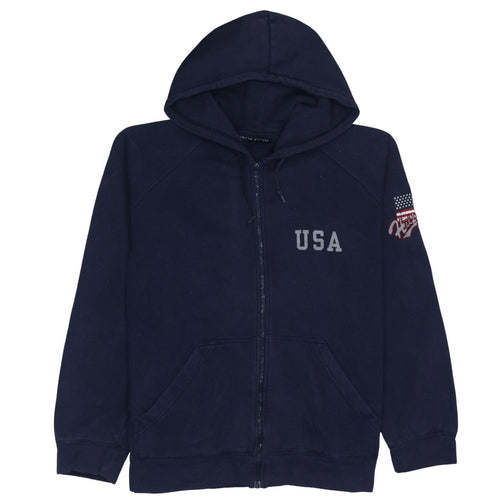 Tommy Hilfiger Men's Blue Full Zip USA Hoodie XL