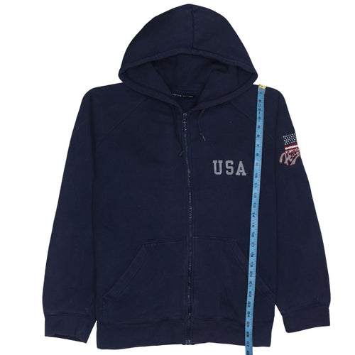 Tommy Hilfiger Men's Blue Full Zip USA Hoodie XL