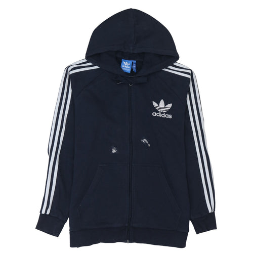 Adidas Men’s Blue Full Zip Hoodie Size M Sportswear