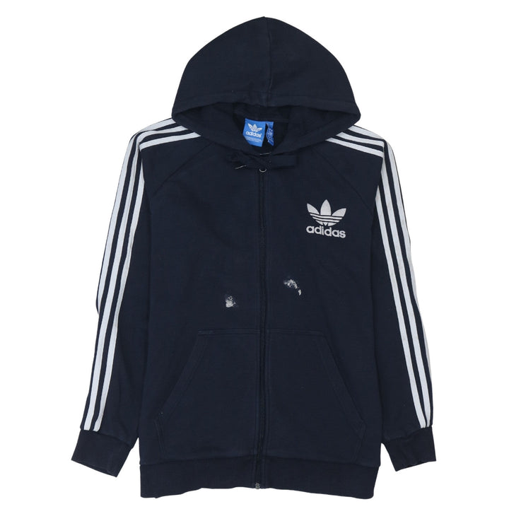 Adidas Men’s Blue Full Zip Hoodie Size M Sportswear