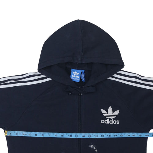 Adidas Men’s Blue Full Zip Hoodie Size M Sportswear