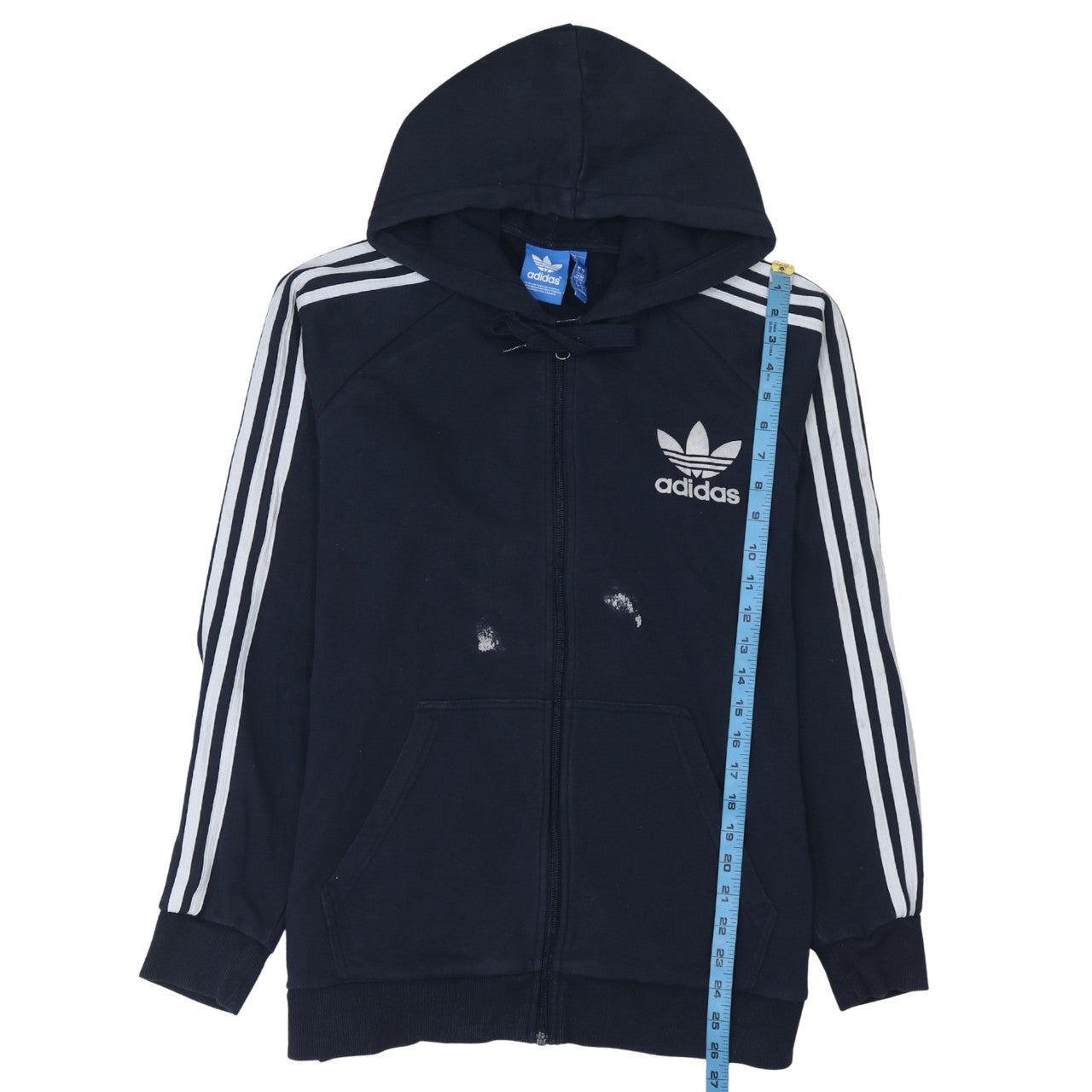 Adidas Men’s Blue Full Zip Hoodie Size M Sportswear