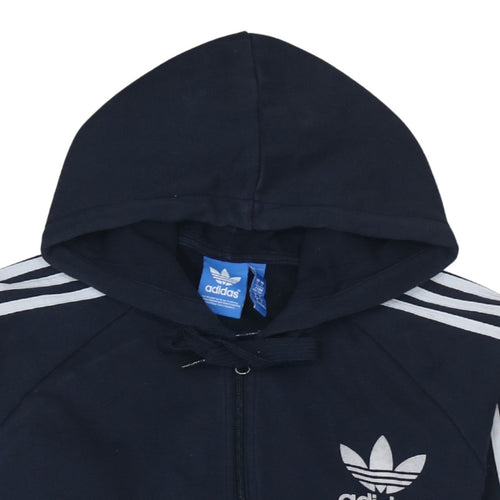 Adidas Men’s Blue Full Zip Hoodie Size M Sportswear