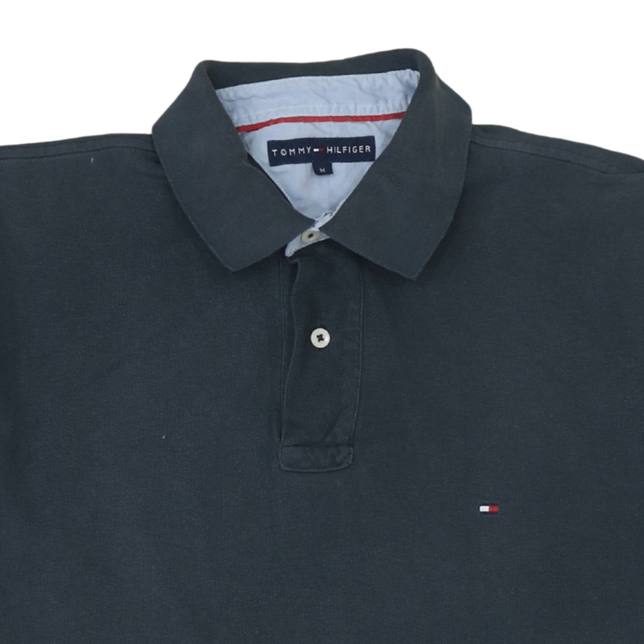 Tommy Hilfiger Men's Black Cotton Short Sleeve Polo Shirt M
