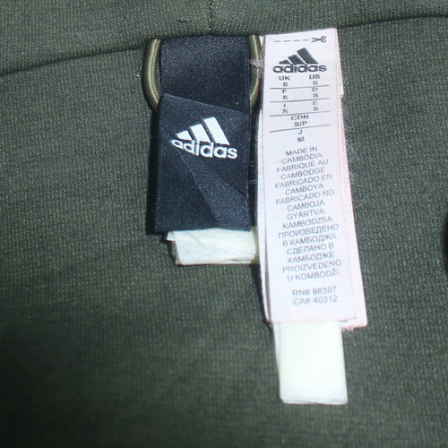 Adidas Men's Green Full Zip Hoodie Size S Regular Fit Fleece