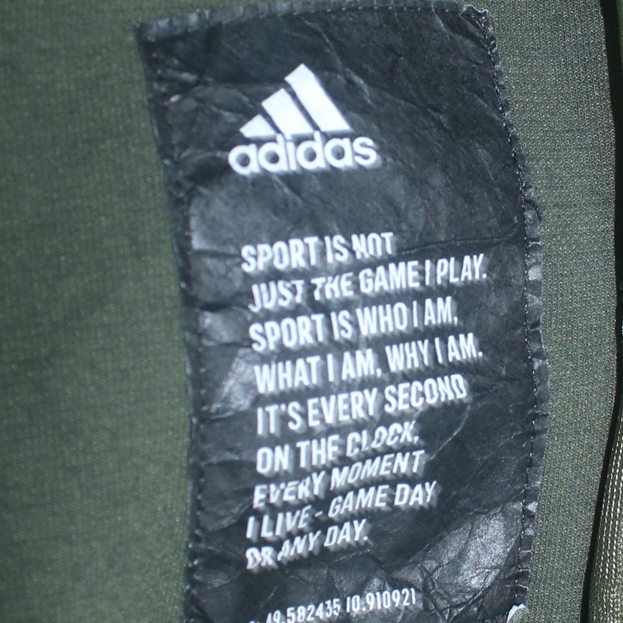 Adidas Men's Green Full Zip Hoodie Size S Regular Fit Fleece