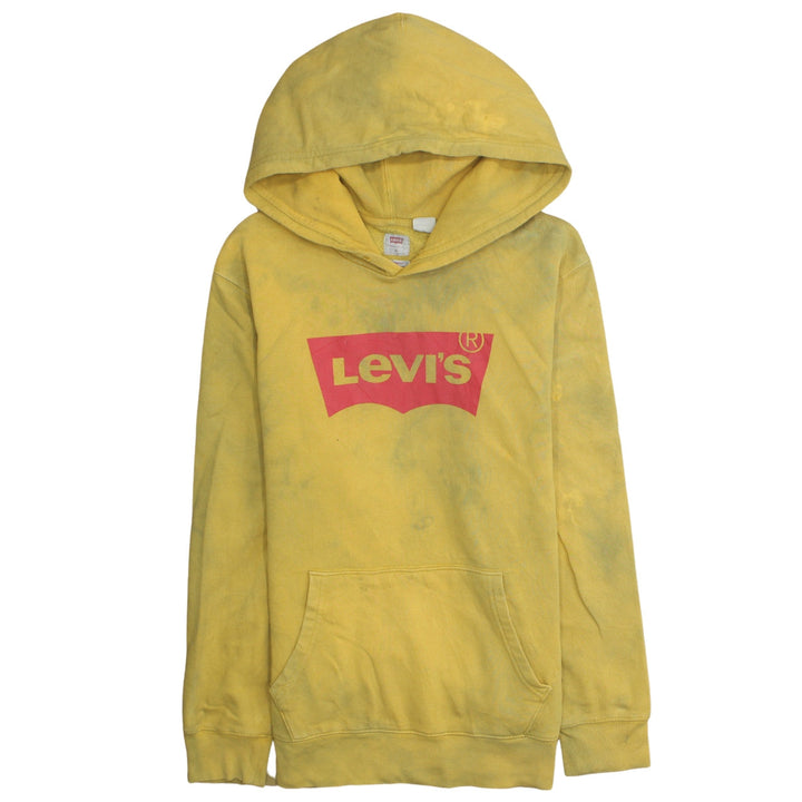Levi's Men's Yellow Logo Pullover Hoodie Size M Classic Fleece