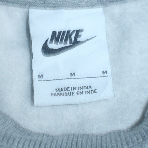 Nike Girls Grey Pullover Crew Neck Fleece Sweatshirt Size M