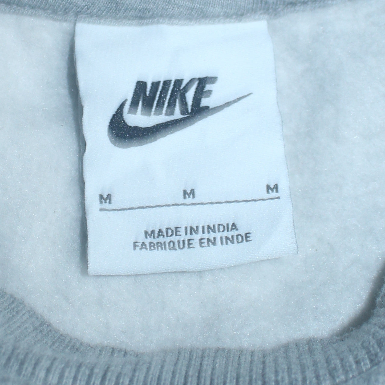 Nike Girls Grey Pullover Crew Neck Fleece Sweatshirt Size M