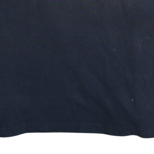 Tommy Hilfiger Men's Navy Blue L Regular Fit Cotton Polo Shirt
