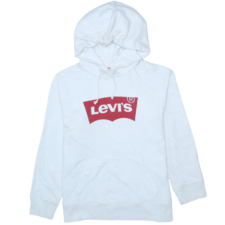 Levi's Men's White Graphic Logo Pullover Hoodie Size M