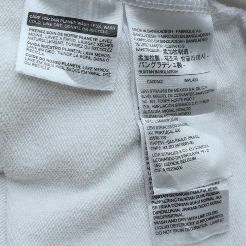 Levi's Men's White Graphic Logo Pullover Hoodie Size M