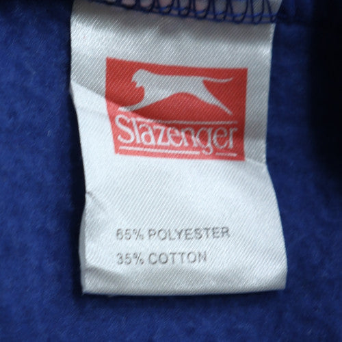 Slazenger Men's Blue Pullover Hoodie M Fleece Sportswear
