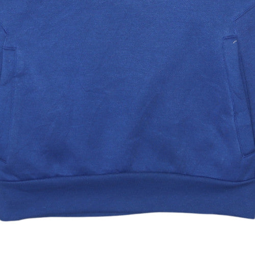 Slazenger Men's Blue Pullover Hoodie M Fleece Sportswear