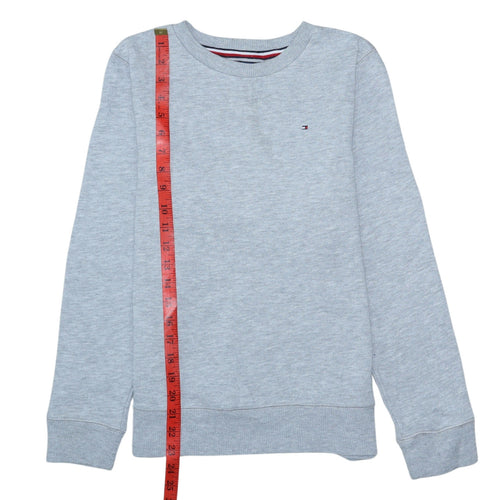 Tommy Hilfiger Boys Grey Pullover Sweatshirt Size 164 Long Sleeve
