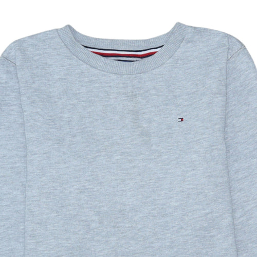 Tommy Hilfiger Boys Grey Pullover Sweatshirt Size 164 Long Sleeve