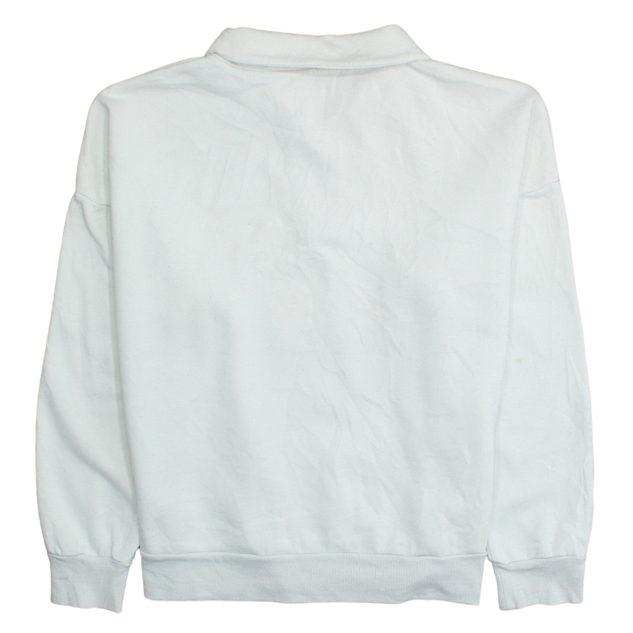 Disney Women White 1/4 Zip Sweatshirt L Mickey Mouse Team Champions