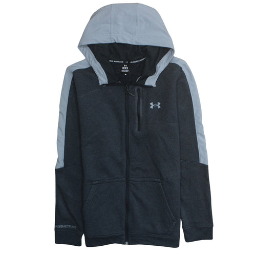 Under Armour Men's Grey Full Zip Hooded Sweatshirt Size L
