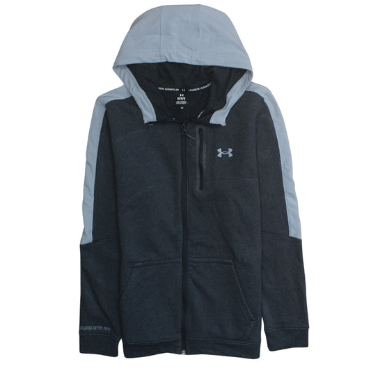 Under Armour Men's Grey Full Zip Hooded Sweatshirt Size L
