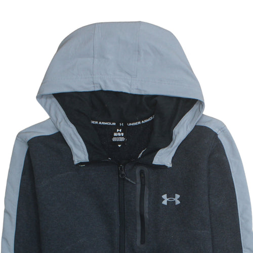 Under Armour Men's Grey Full Zip Hooded Sweatshirt Size L